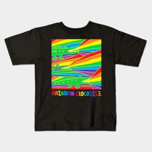 rainbow crocodile Kids T-Shirt